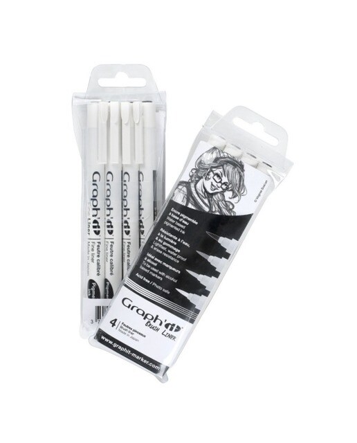 Imagem 0 de Pack de 4 Brush Liners em Tons Cinzentos GRAPH'IT