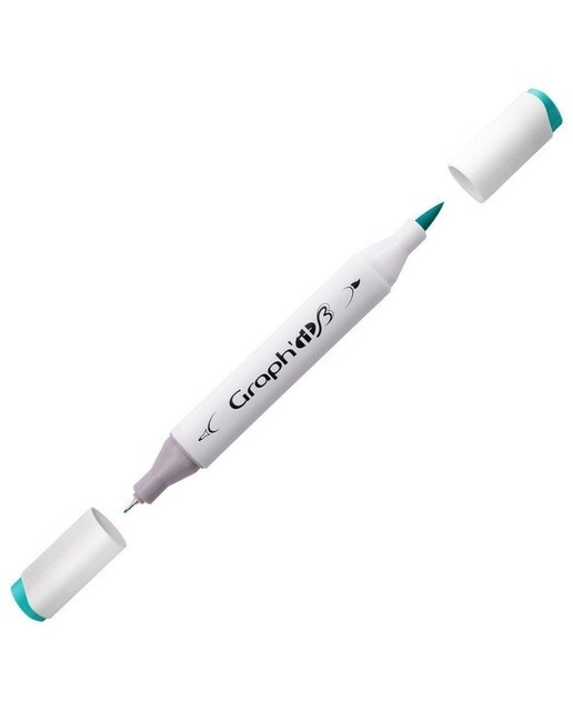 Marcador de Duas Pontas Brush Marker Nº7260 - Indian Ocean GRAPH'IT 1