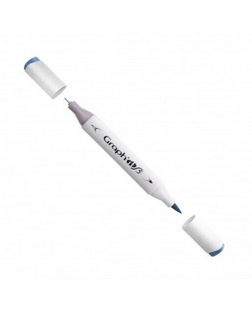 Marcador de Duas Pontas Brush Marker Nº9106 - Cool Grey 6 GRAPH'IT 1