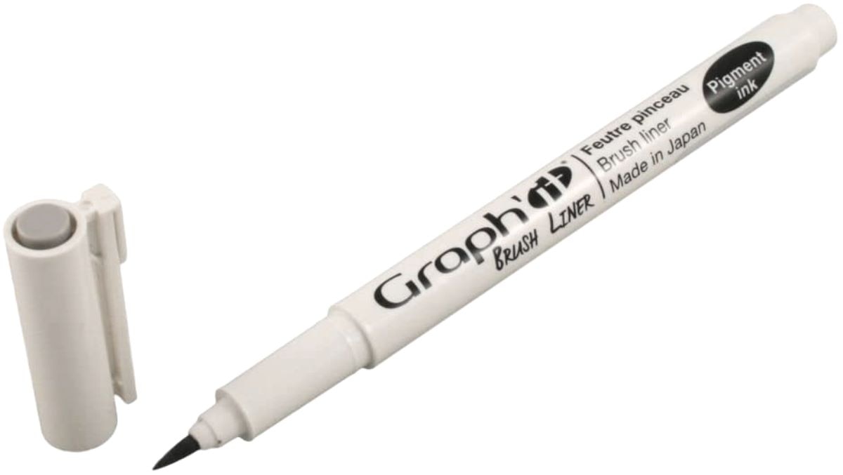 Marcador Brush Liner Cinzento Médio GRAPH'IT 1