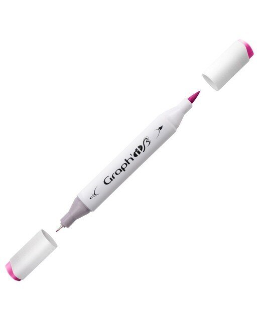 Marcador de Duas Pontas Brush Marker Nº 5160 Magenta GRAPH'IT 1