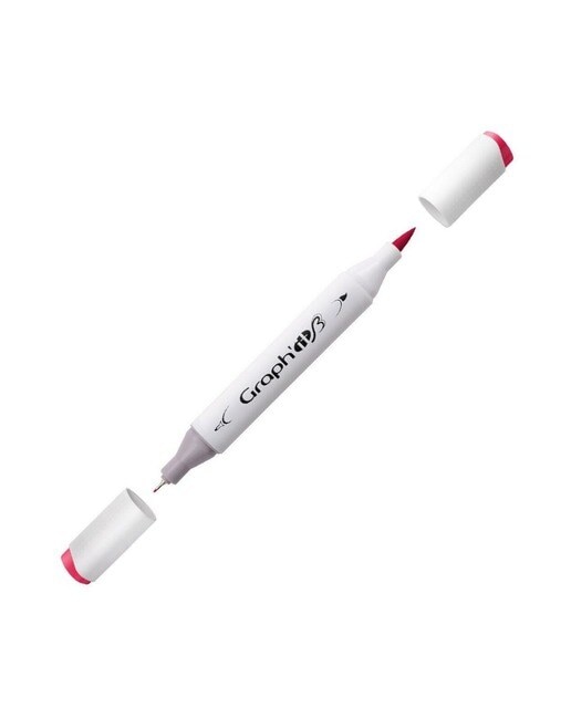 Marcador de Duas Pontas Brush Marker Nº5245 Ruby GRAPH'IT 1