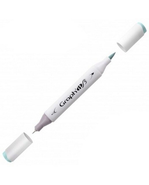 Marcador de Duas Pontas Brush Marker Nº7220 Fresh Mint GRAPH'IT 1