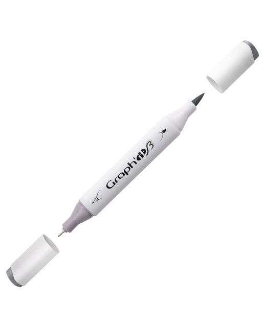 Marcador de Duas Pontas Brush Marker Nº9507 - Neutral Grey 7 GRAPH'IT 1