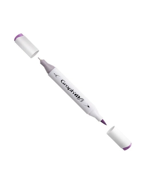 Imagem 0 de Marcador de Duas Pontas Brush Nº6153 - Antik Violet GRAPH'IT
