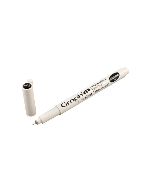 Marcador Fine Liner Preto 0.03mm GRAPH'IT 1