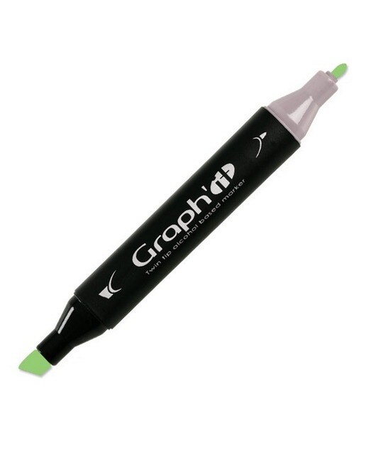 Marcador de Duas Pontas Nº8260 Lime GRAPH'IT Lima-1