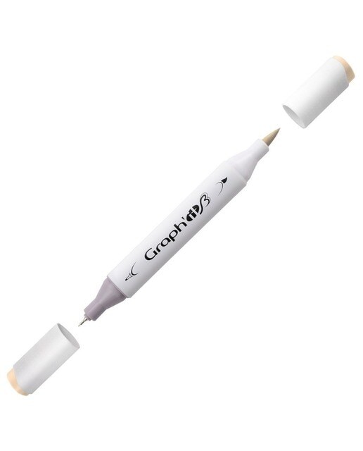 Marcador de Duas Pontas Brush Marker Nº4155 - Skin GRAPH'IT 1