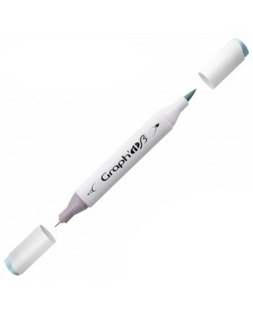 Marcador de Duas Pontas Brush Marker Nº 7135 Atoll GRAPH'IT 1