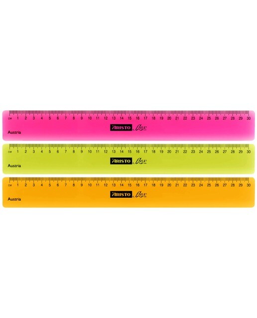 Régua Flexível de 30 cm Geoflex , neon - Artigo Sortido. Envio realizado de forma aleatória 1