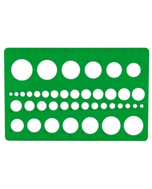 Gabarito Makro Circúlos de Plástico Campus 1