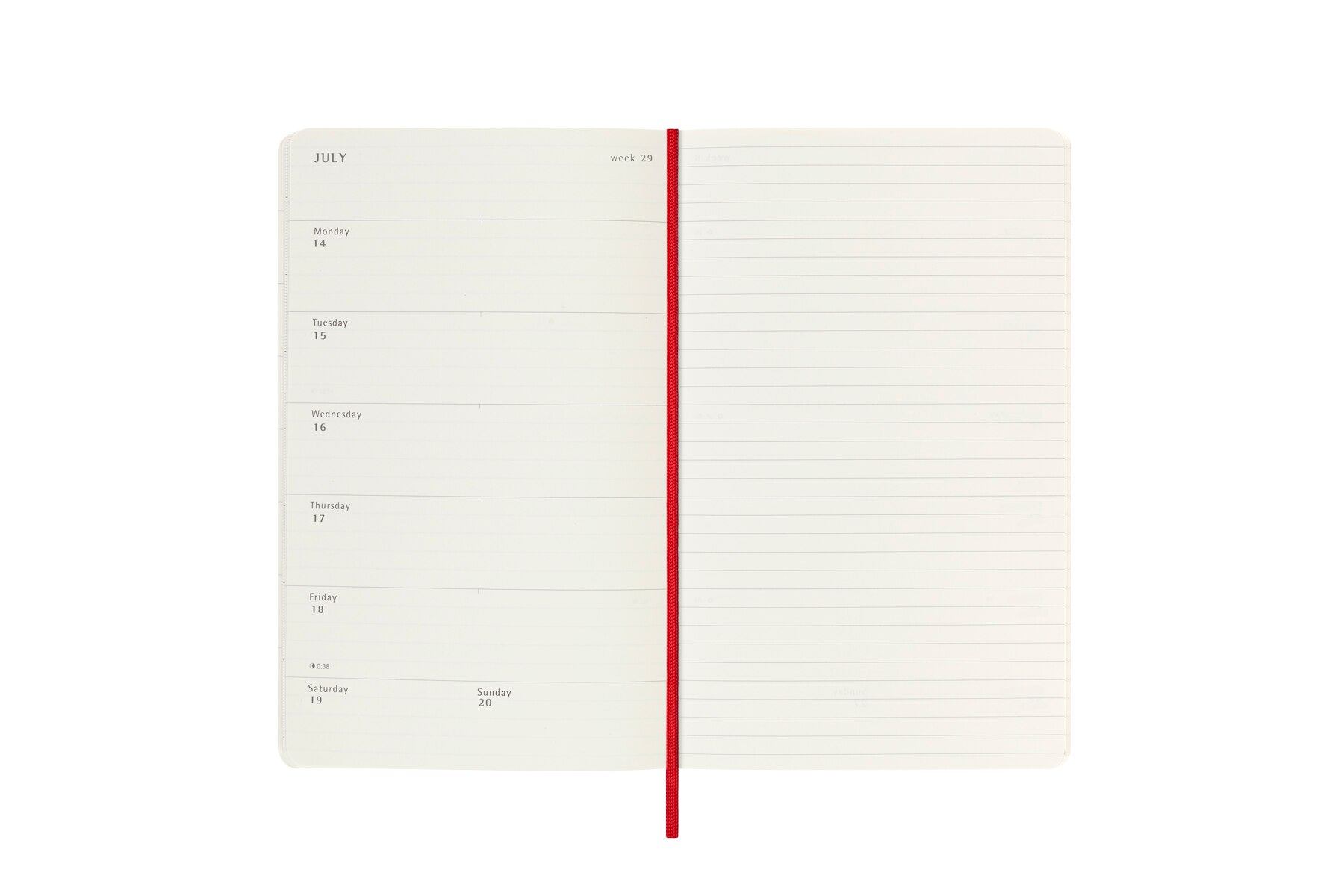 Agenda Semanal 18 Meses 2025-26 A5 Vermelho-4