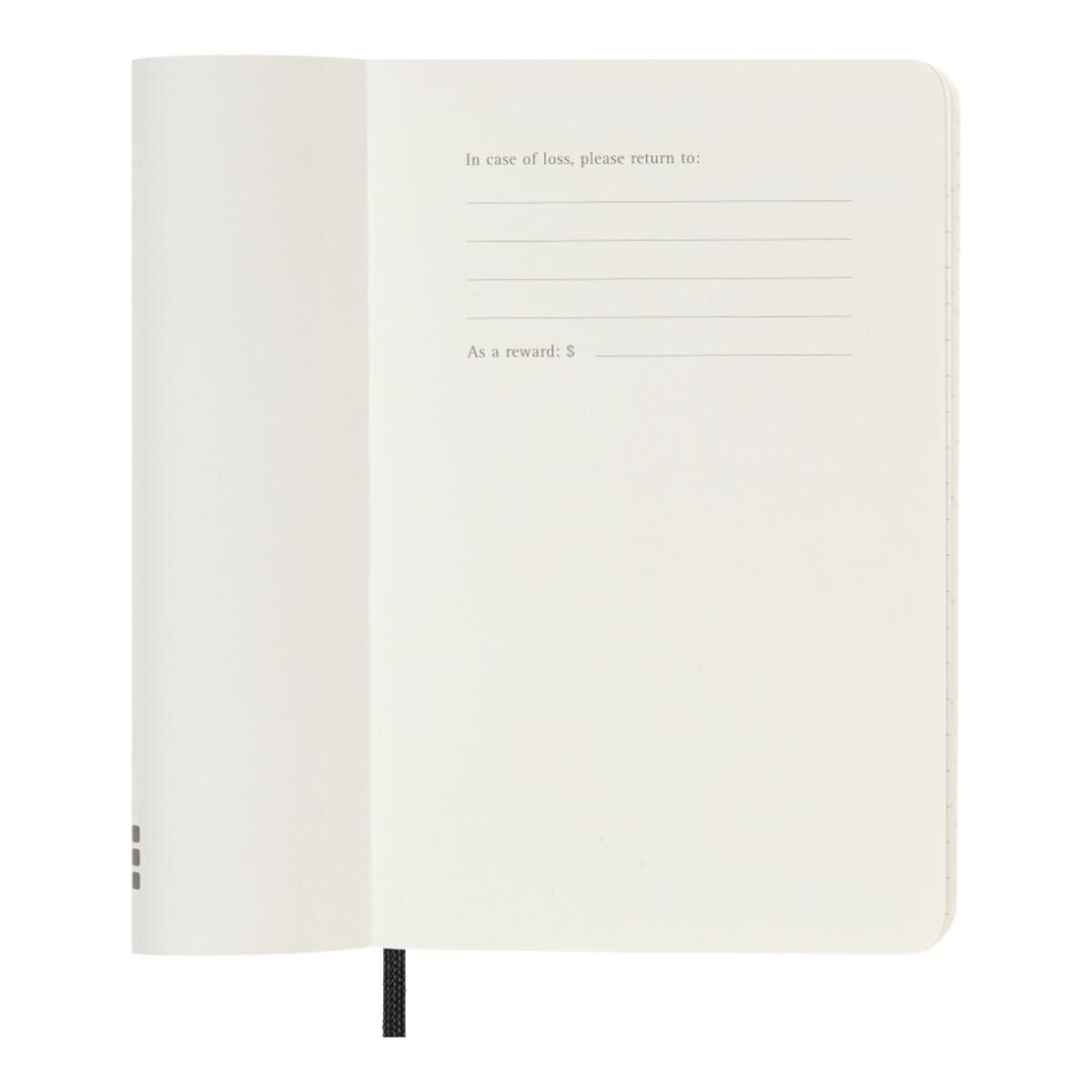 Agenda Classic 2027 de bolso Horizontal semanal, capa mole, 12 meses, Preto Preto-2