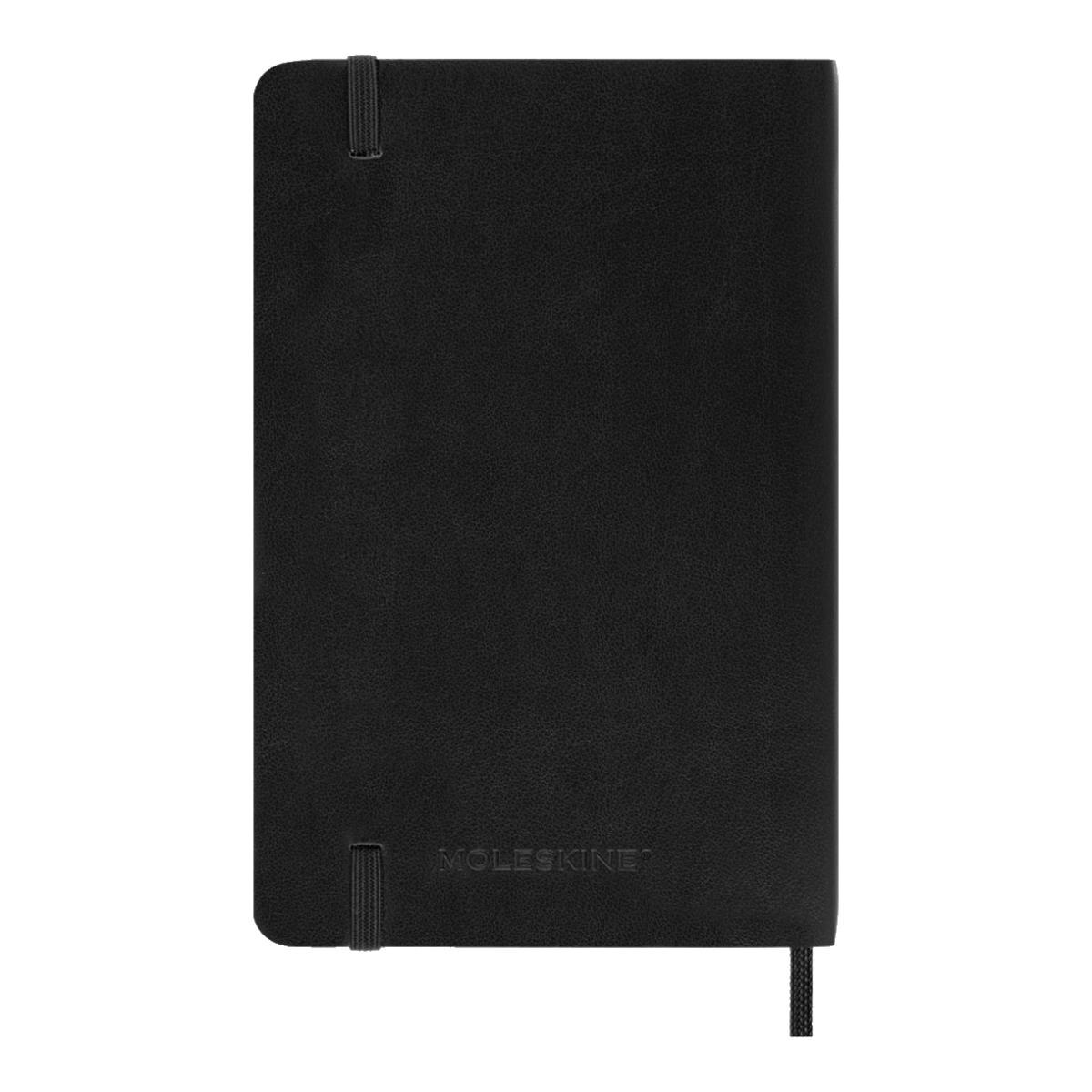 Agenda Classic 2027 de bolso Horizontal semanal, capa mole, 12 meses, Preto Preto-6
