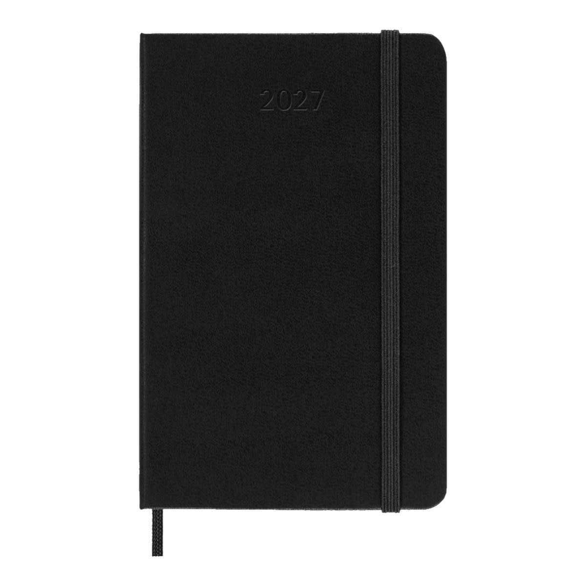 Imagem 0 de Agenda Clássica 2027 de Bolso Diária, capa dura, 12 meses, preta