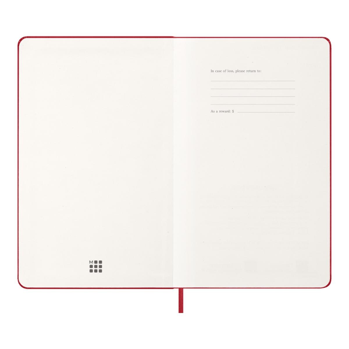 Agenda Classic 2027 Grande Diária, capa dura, 12 meses, Vermelho Escarlate Vermelho-2