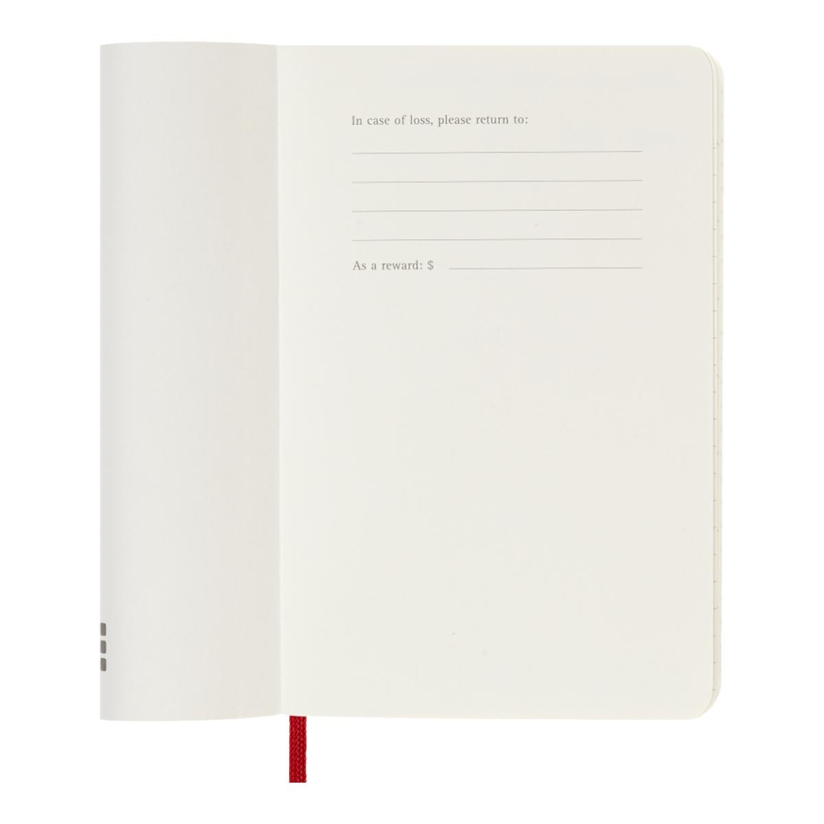 Agenda Classic 2027 de bolso Agenda diária, capa mole, 12 meses, Vermelho Escarlate Vermelho-2