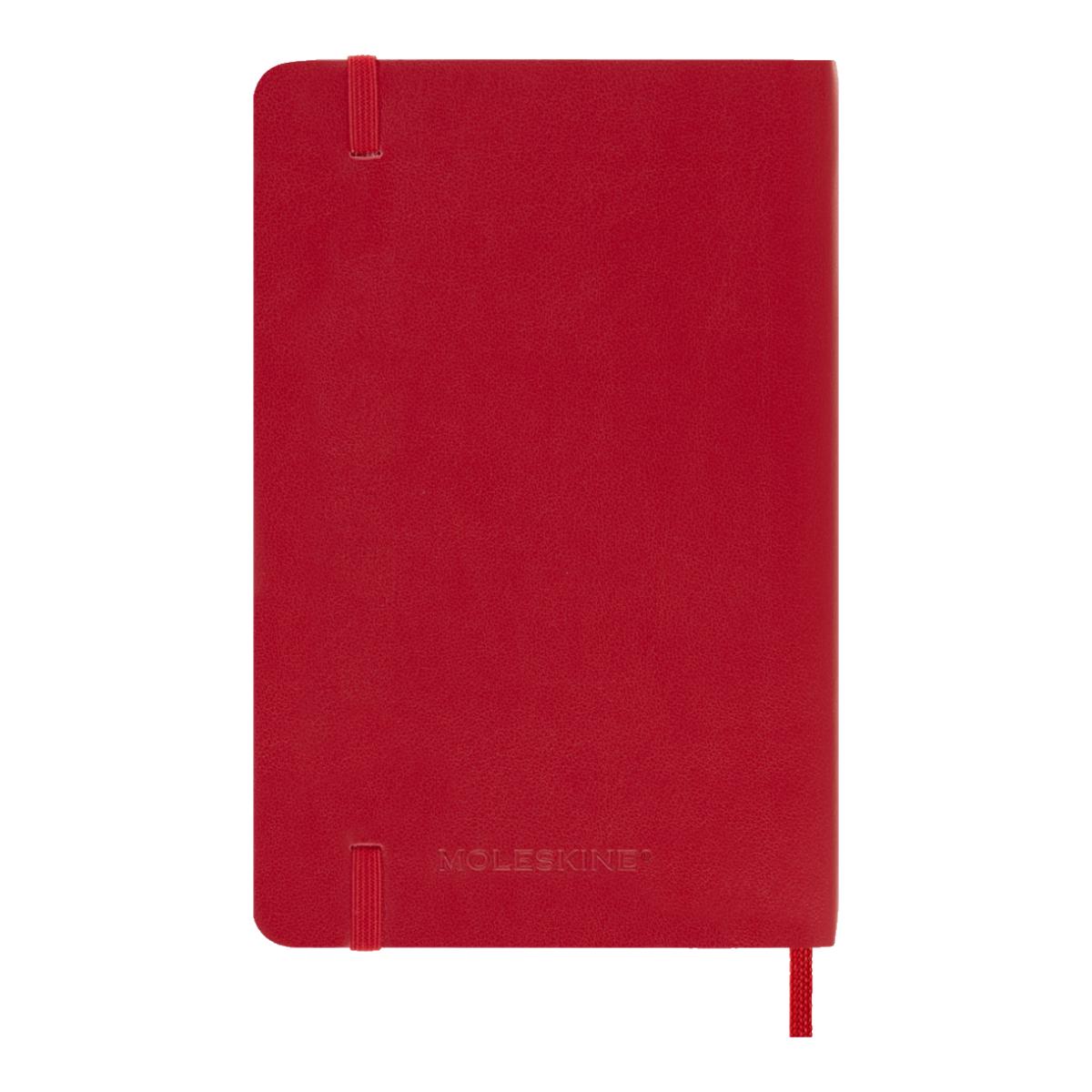Agenda Classic 2027 de bolso Agenda diária, capa mole, 12 meses, Vermelho Escarlate Vermelho-6