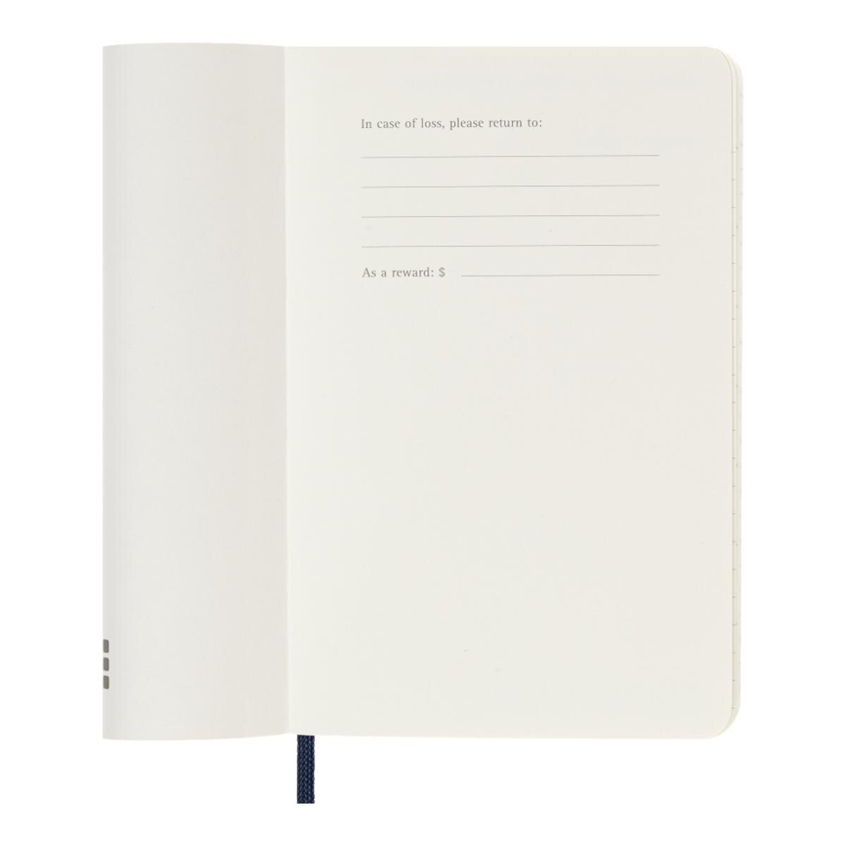 Agenda Classic 2027 de bolso Agenda diária, capa mole, 12 meses, azul safira Azul-2