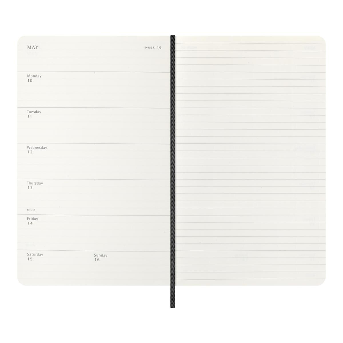 Agenda Precious & Ethical de 2027 Semanal, 12 meses, capa mole vegana, caixa de presente, Preto Preto-3