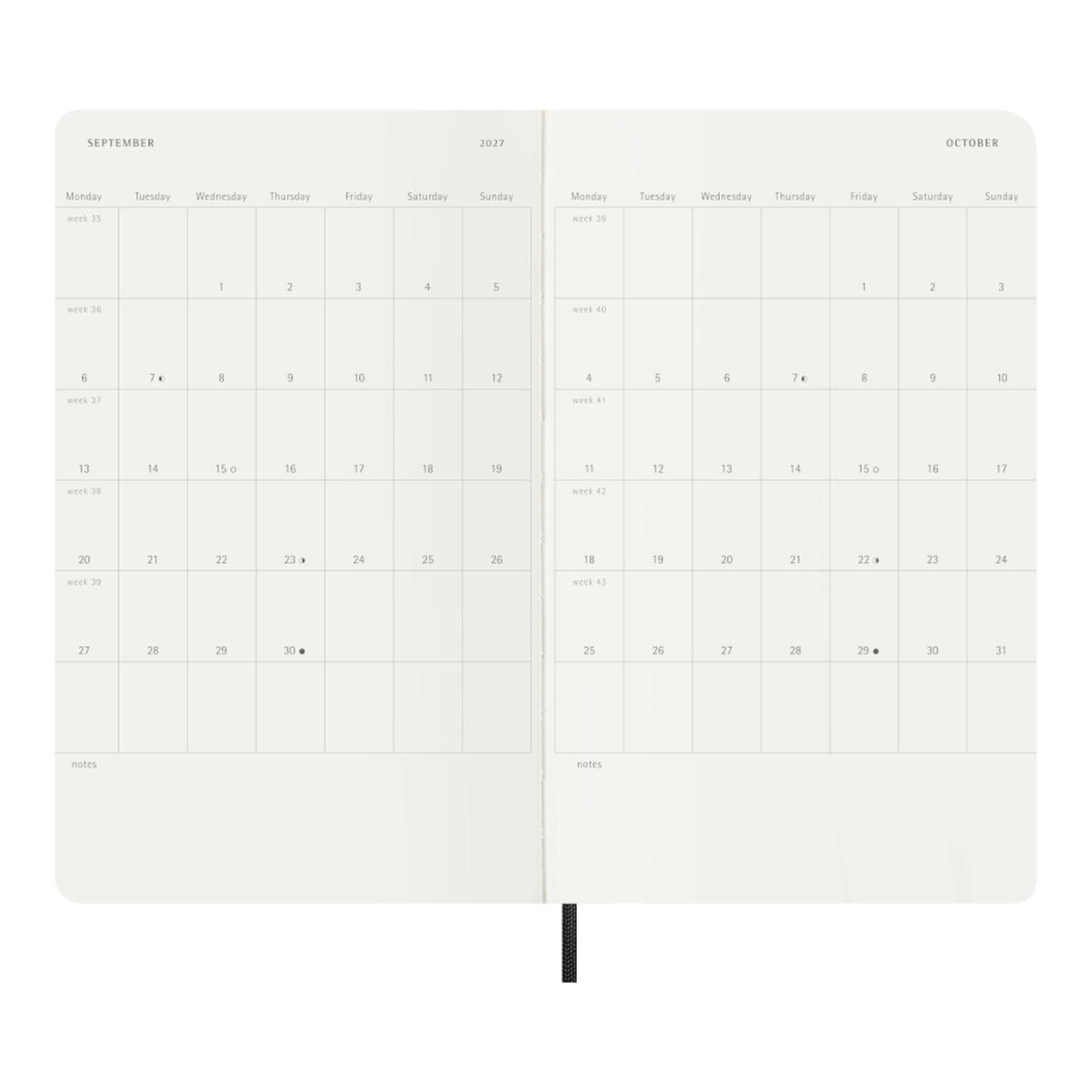 Agenda Precious & Ethical de 2027 Semanal, 12 meses, capa mole vegana, caixa de presente, Preto Preto-4