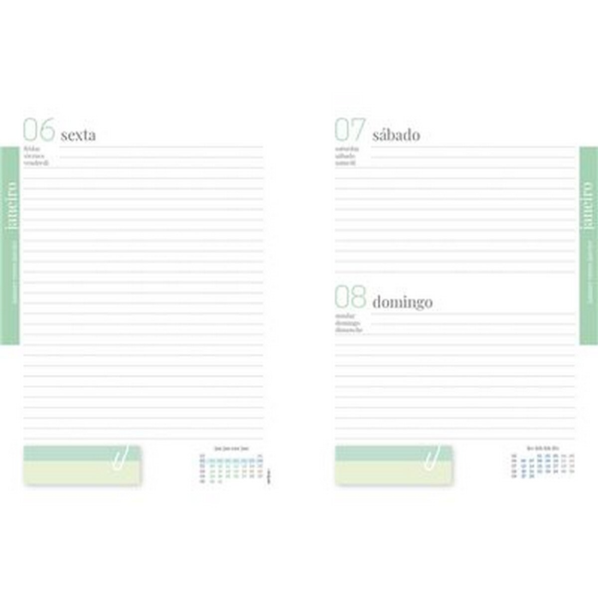 Agenda Escolar Ambar Classroommates , A6 , Azul 3