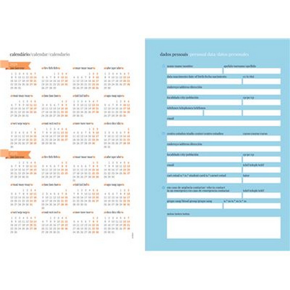 Agenda Escolar Ambar , A5 , S&S Moon 4