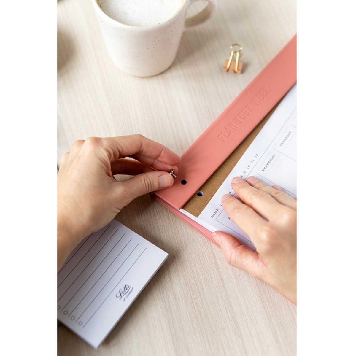 Bloco de notas  Letts of London Conscious semanal sem data navulling 2