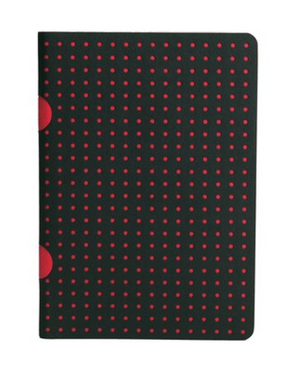 Bloco de linhas B7 Cahier Círculo preto sobre vermelho / preto sobre vermelho 1