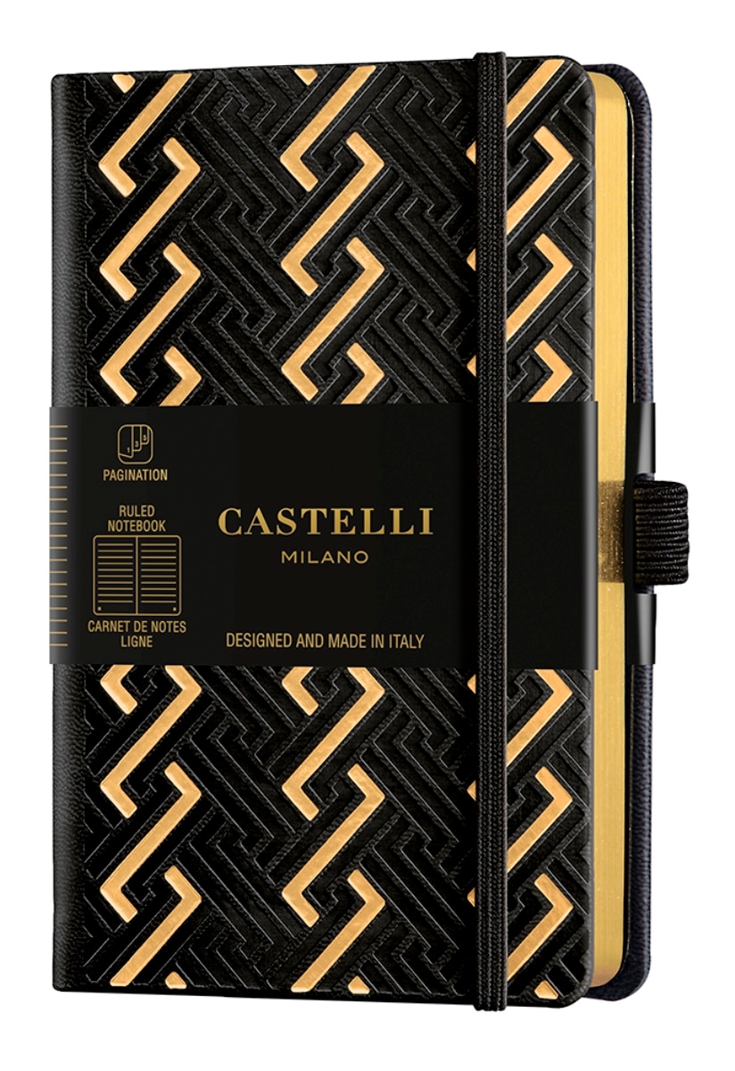 Caderno de Notas Castelli Milano - Roman Gold - 2025 1