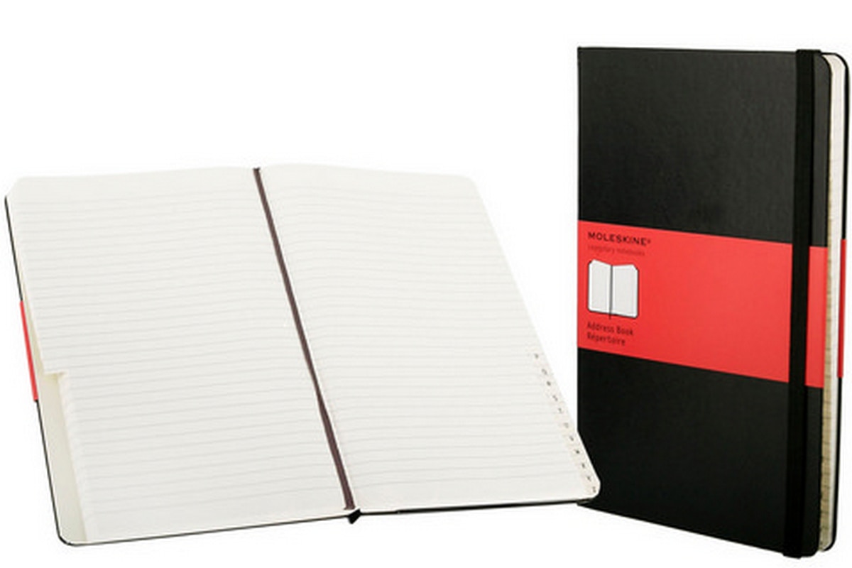 Bloco de direcções grande preto Moleskine 2