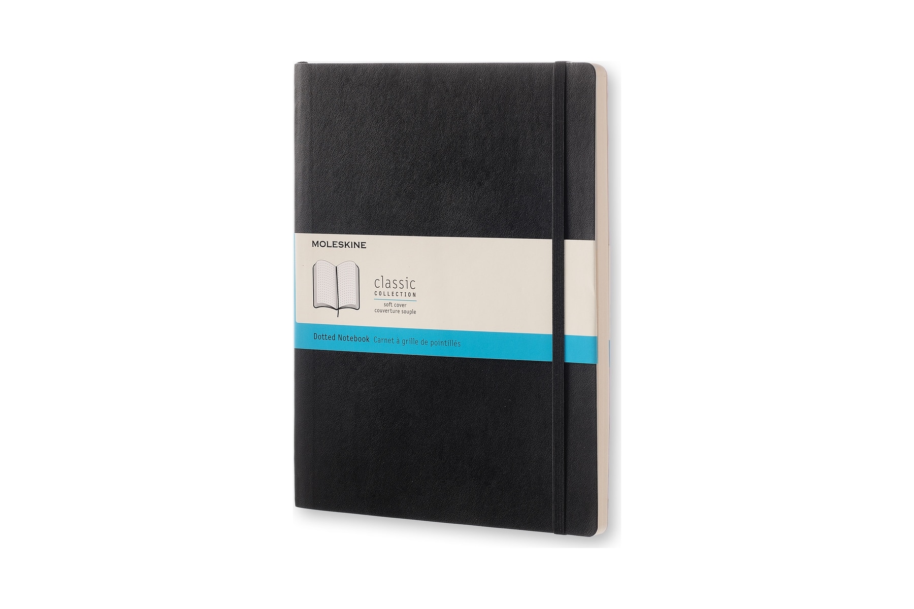 Caderno Extralarge pontilhado preto Preto-2