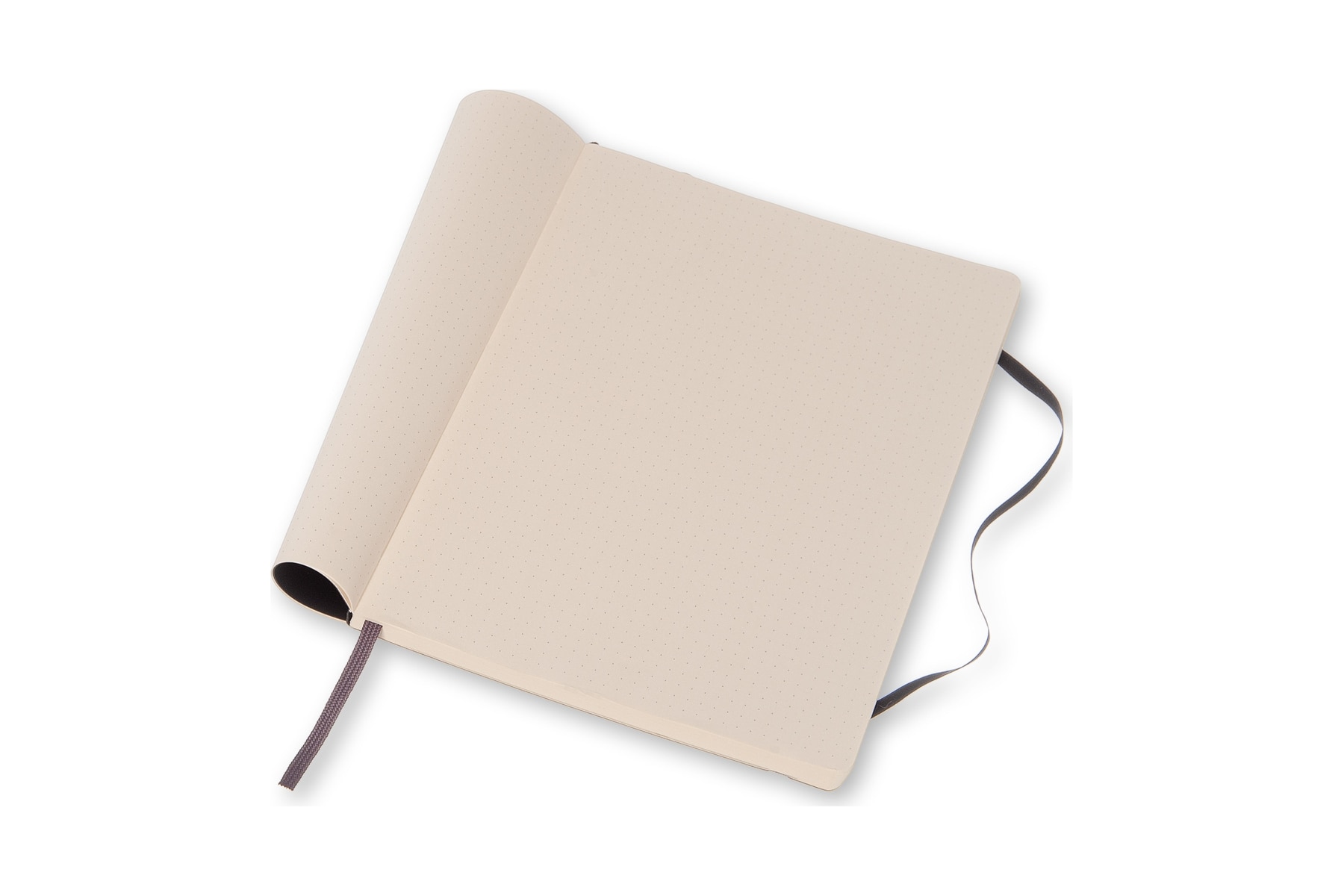 Caderno Extralarge pontilhado preto Preto-4