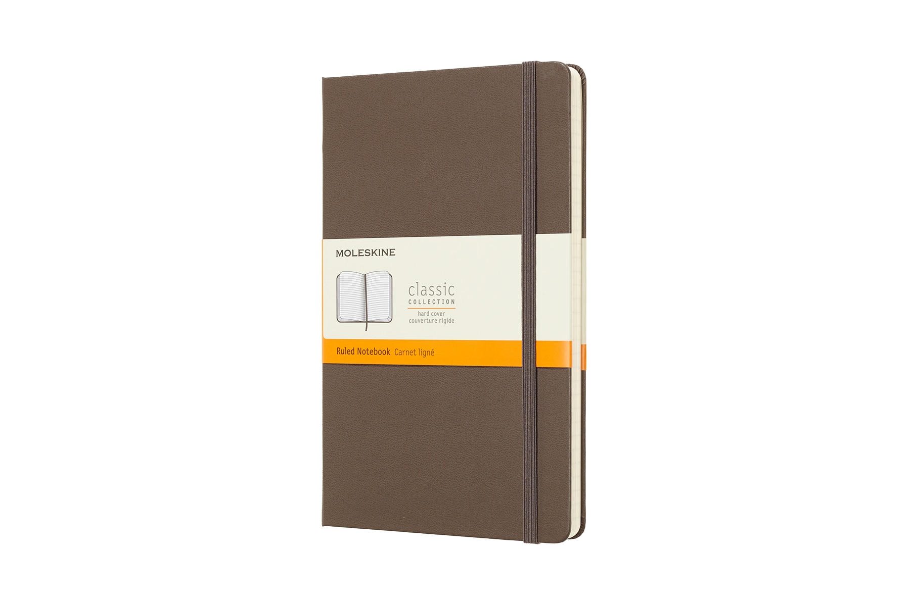 Imagem 0 de Caderno Capa Dura Folhas de Linhas Classic Moleskine Castanho Terra