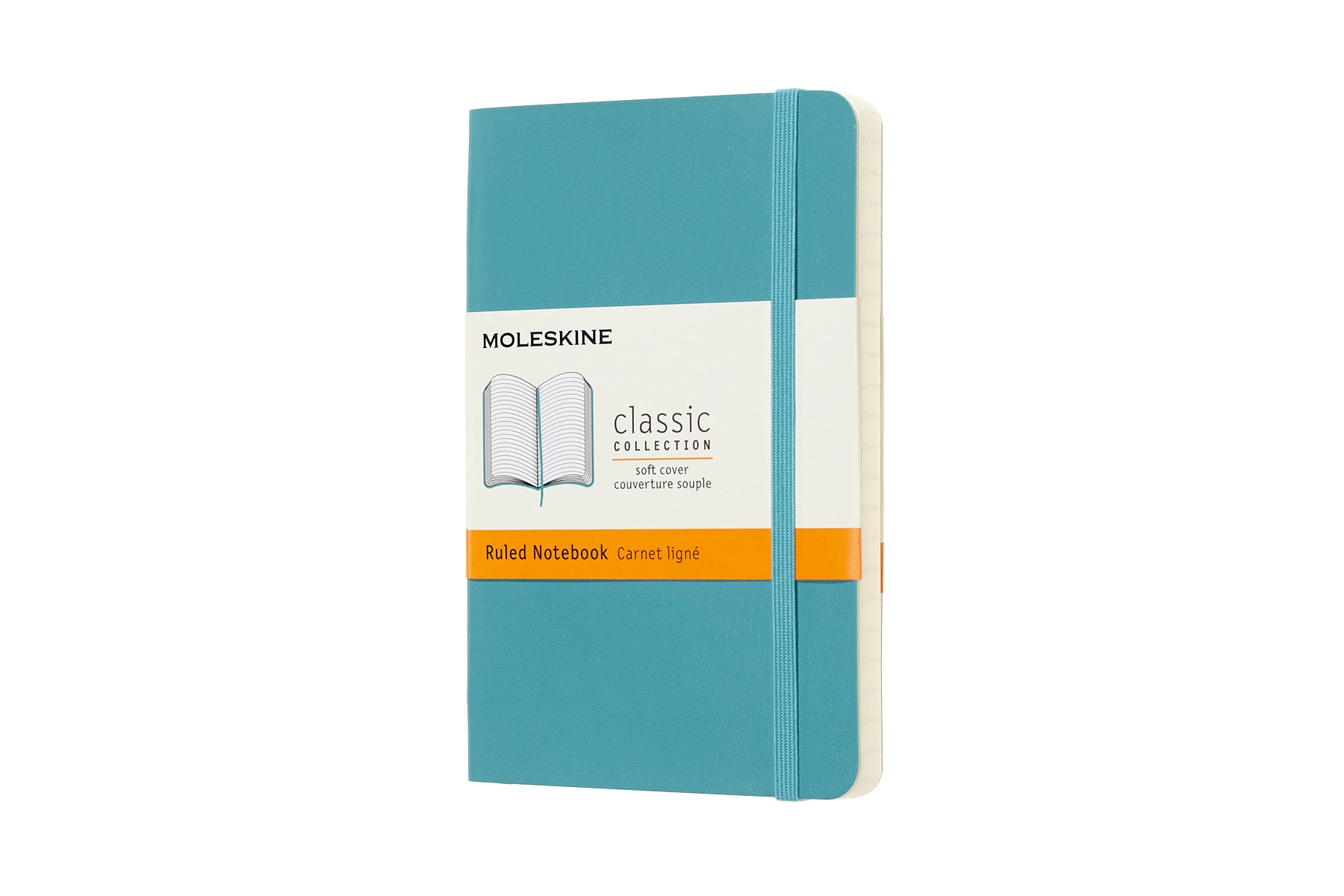 Caderno Capa Flexível Folhas de Linhas Classic Moleskine Azul Recife Azul-1