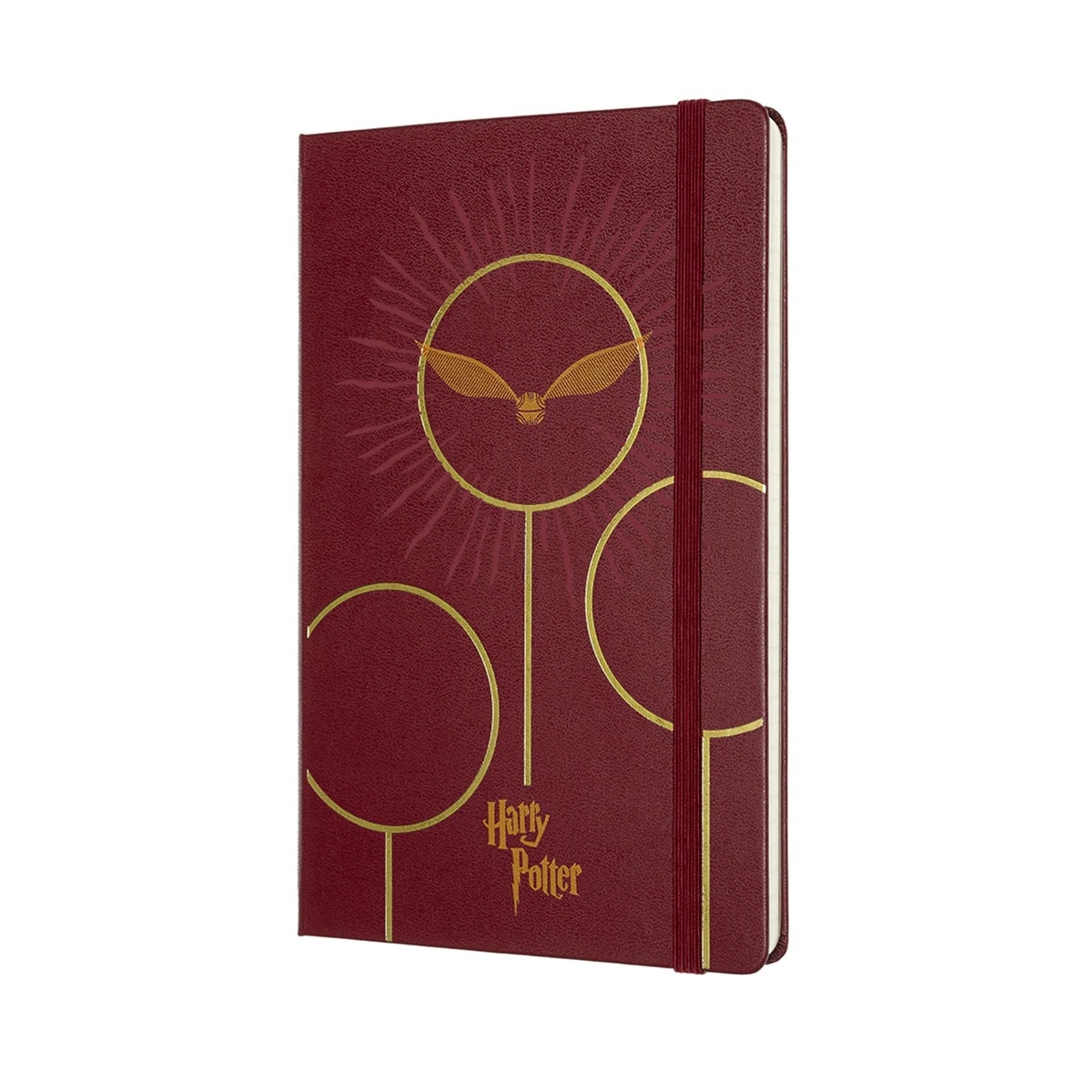 Caderno Large Folhas de linhas Edição Limitada Harry Potter "Quidditch" grená Grená-2