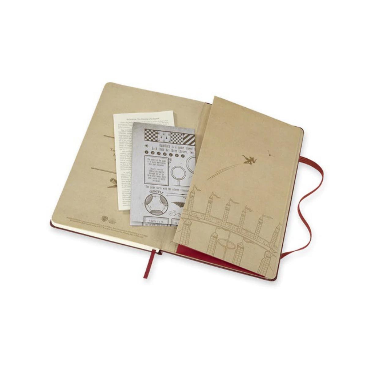 Caderno Large Folhas de linhas Edição Limitada Harry Potter "Quidditch" grená Grená-5
