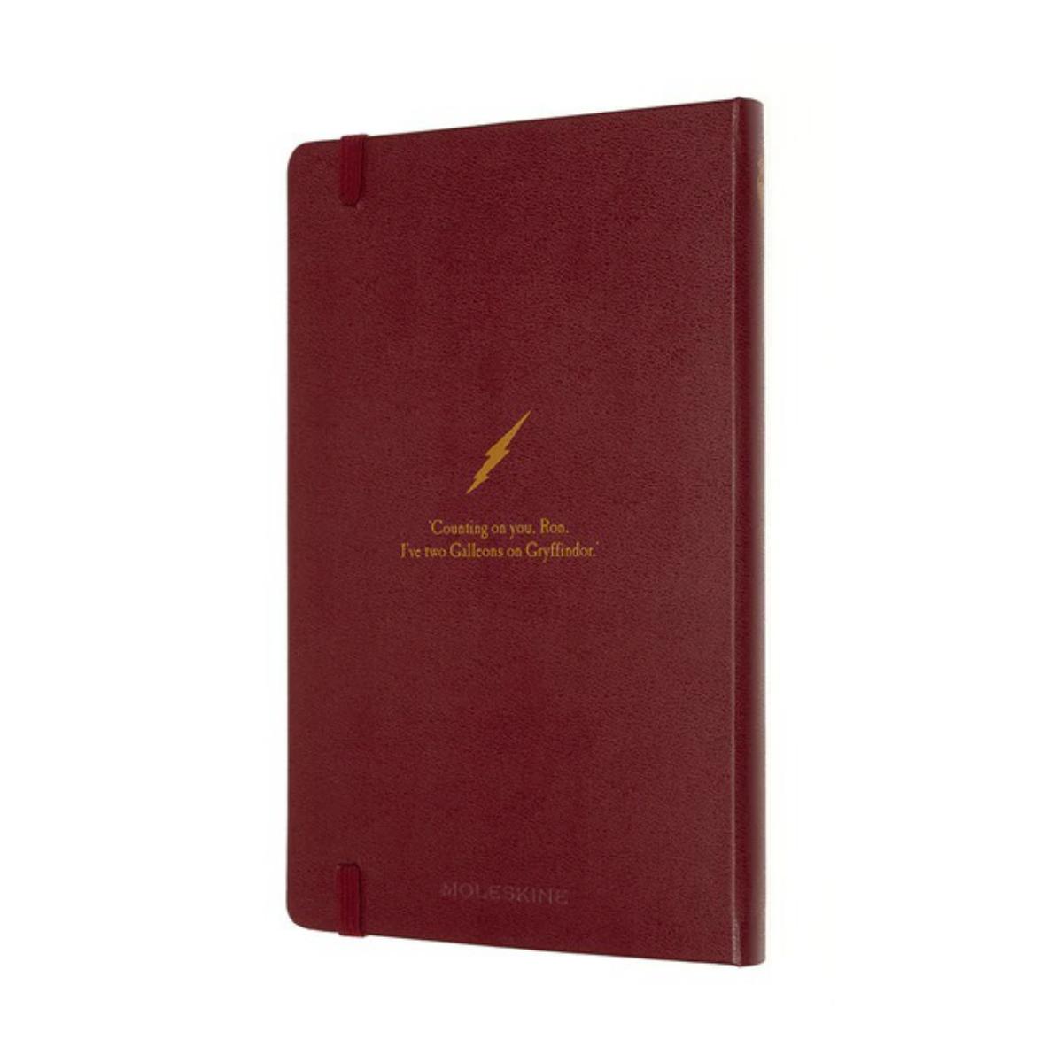 Caderno Large Folhas de linhas Edição Limitada Harry Potter "Quidditch" grená Grená-6