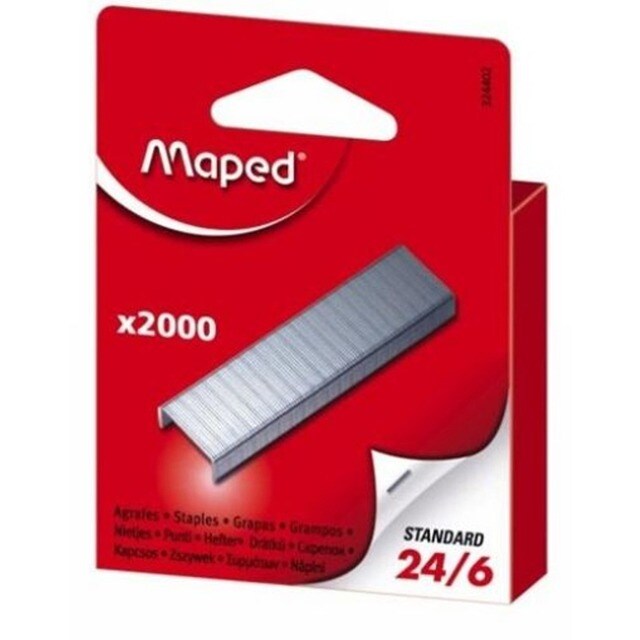 Imagem 0 de Caixa de Agrafos Nº 24/6 - 2000 Unidades Maped