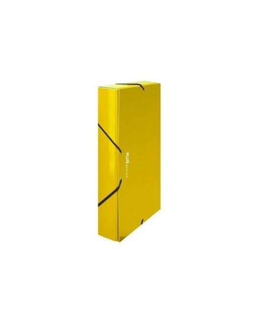 Pasta de Projetos A4 em Cartão Brilhante Plus Office Amarelo 1
