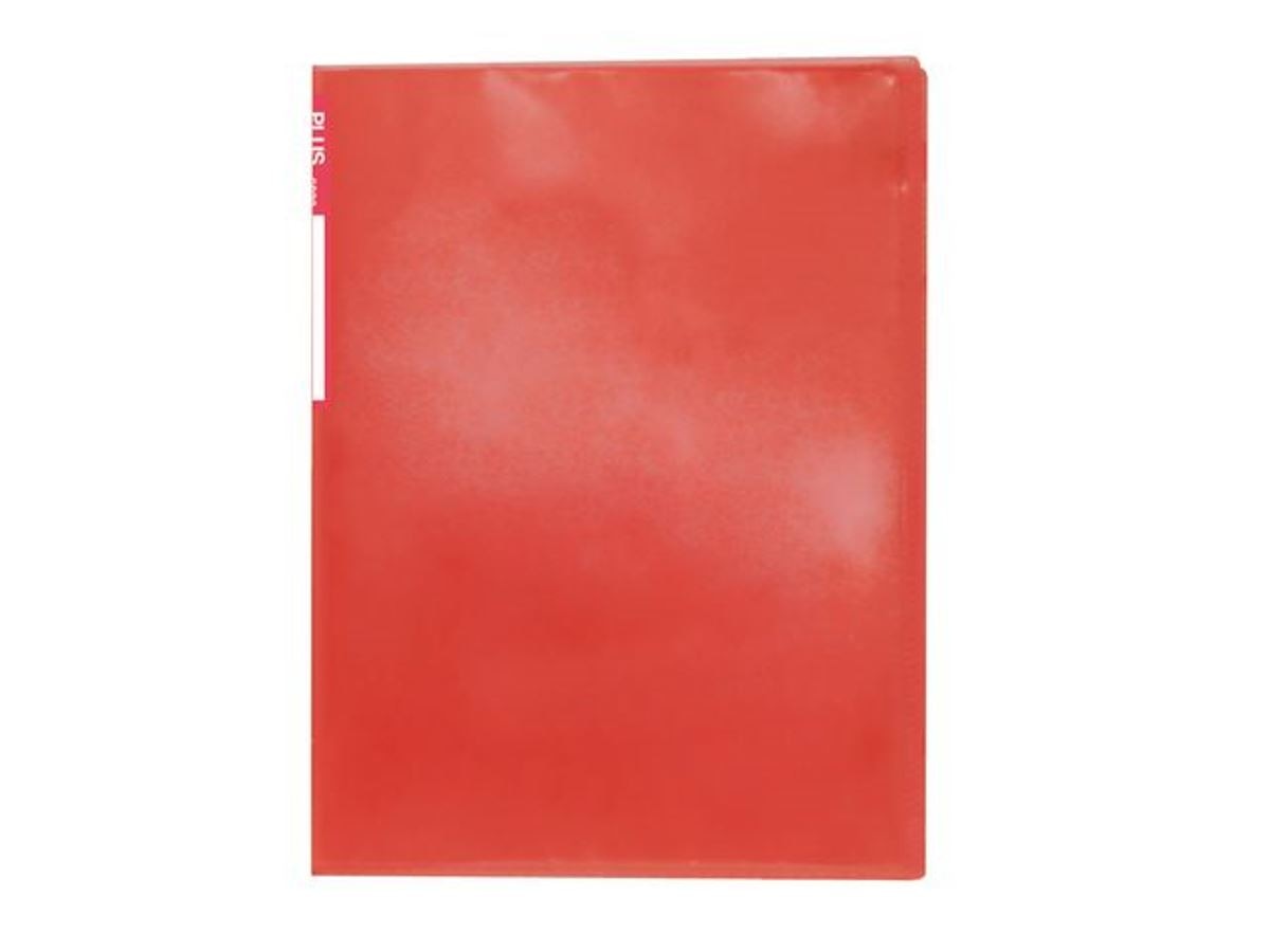 Pasta A4 com 20 Micas Transparentes Plus Office Vermelho 1