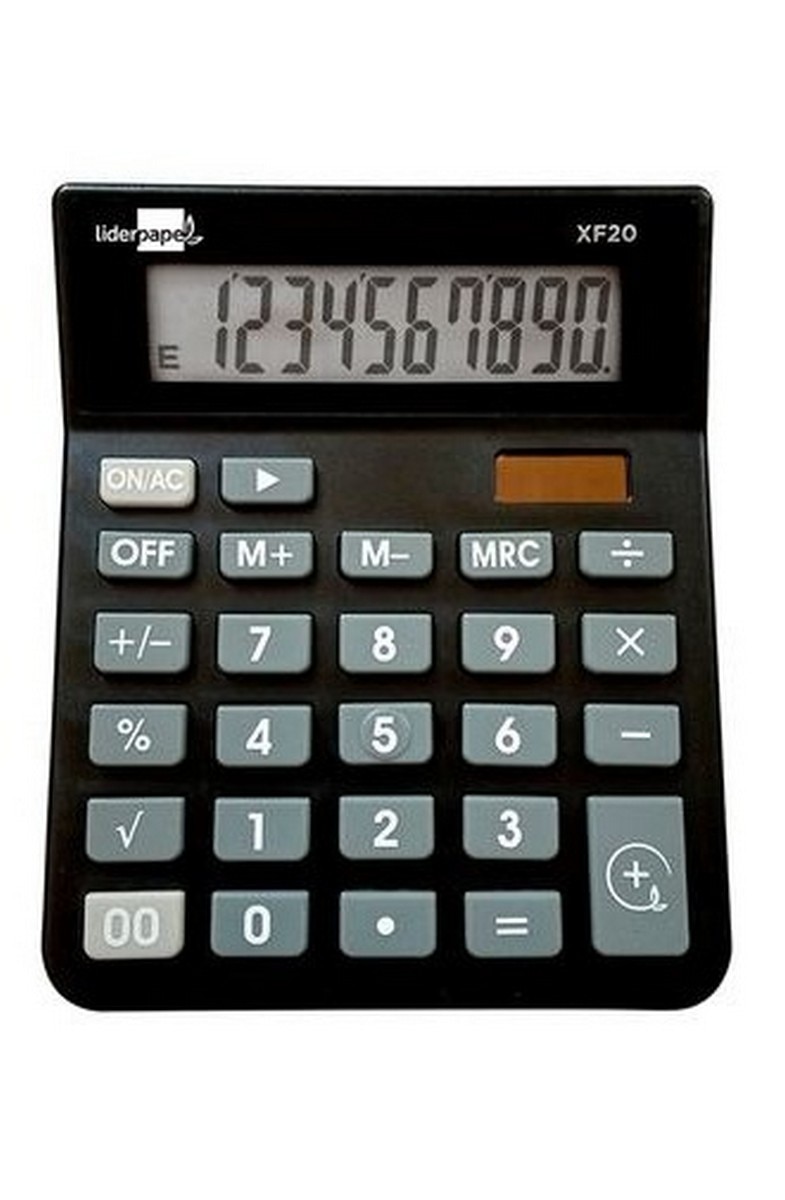 Imagem 0 de Calculadora de Escritório 10 Digitos Solar e Pilhas Preto
