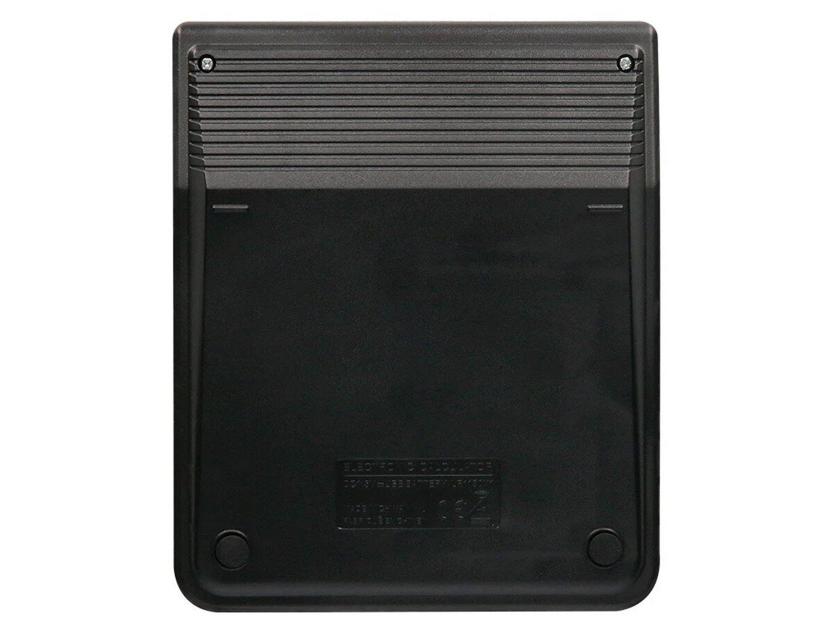 Calculadora LiderPapel de Secretária Xf16 8 Dígitos Solar e Pilhas Preto 4