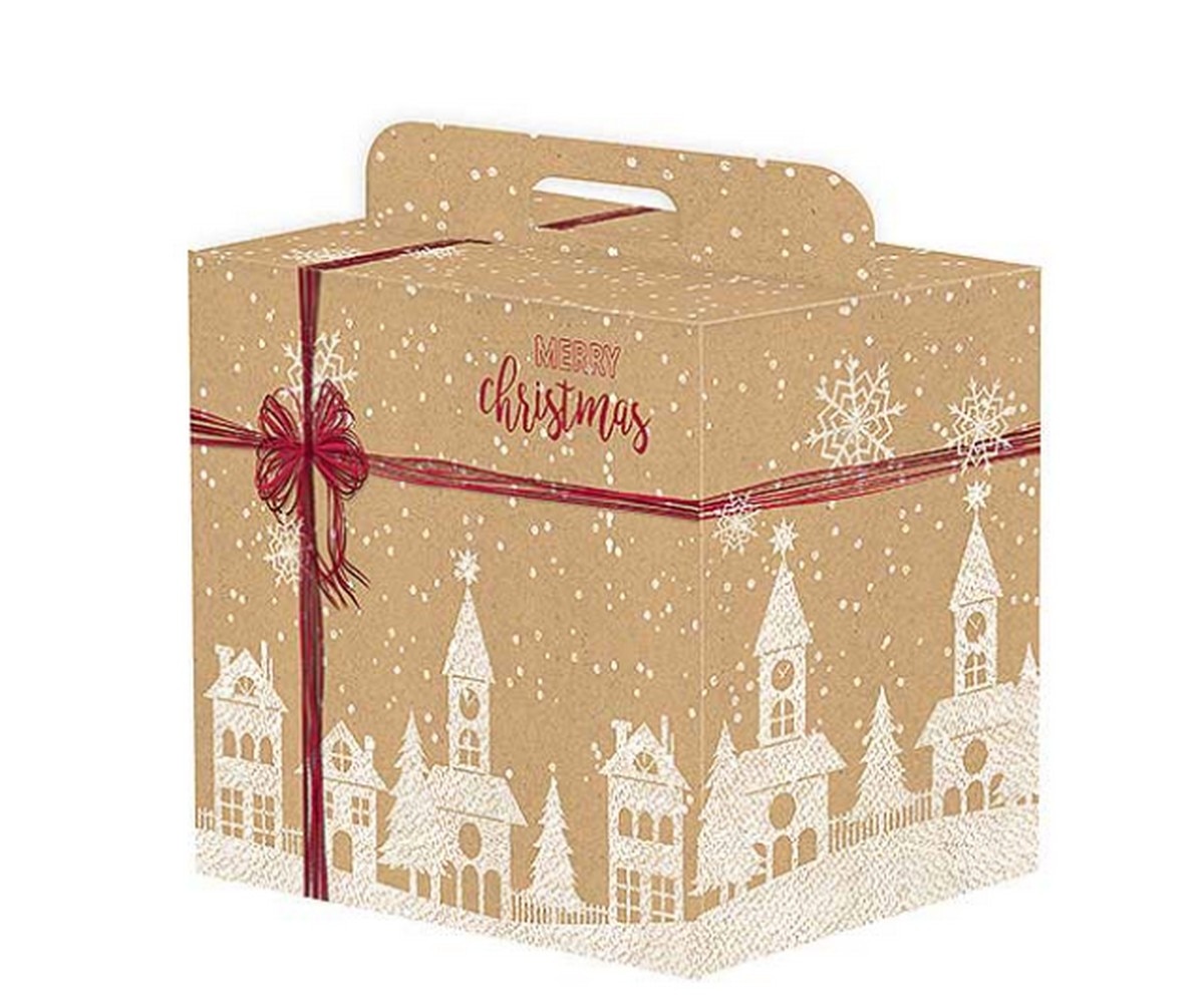 Imagem 0 de Caixa de Oferta em Cartão com Alça Paperland Merry Christmas