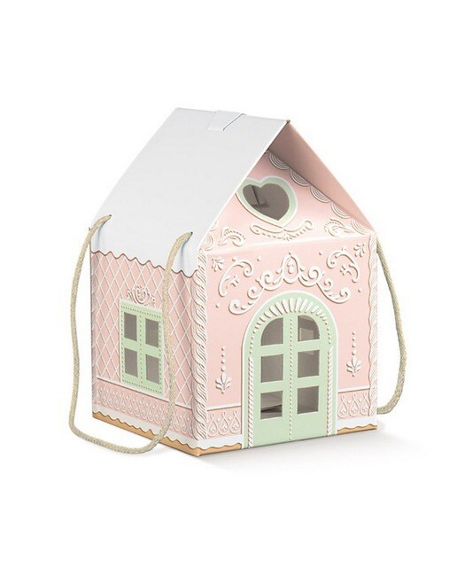 Caixa Casinha Rosa Cartune 1