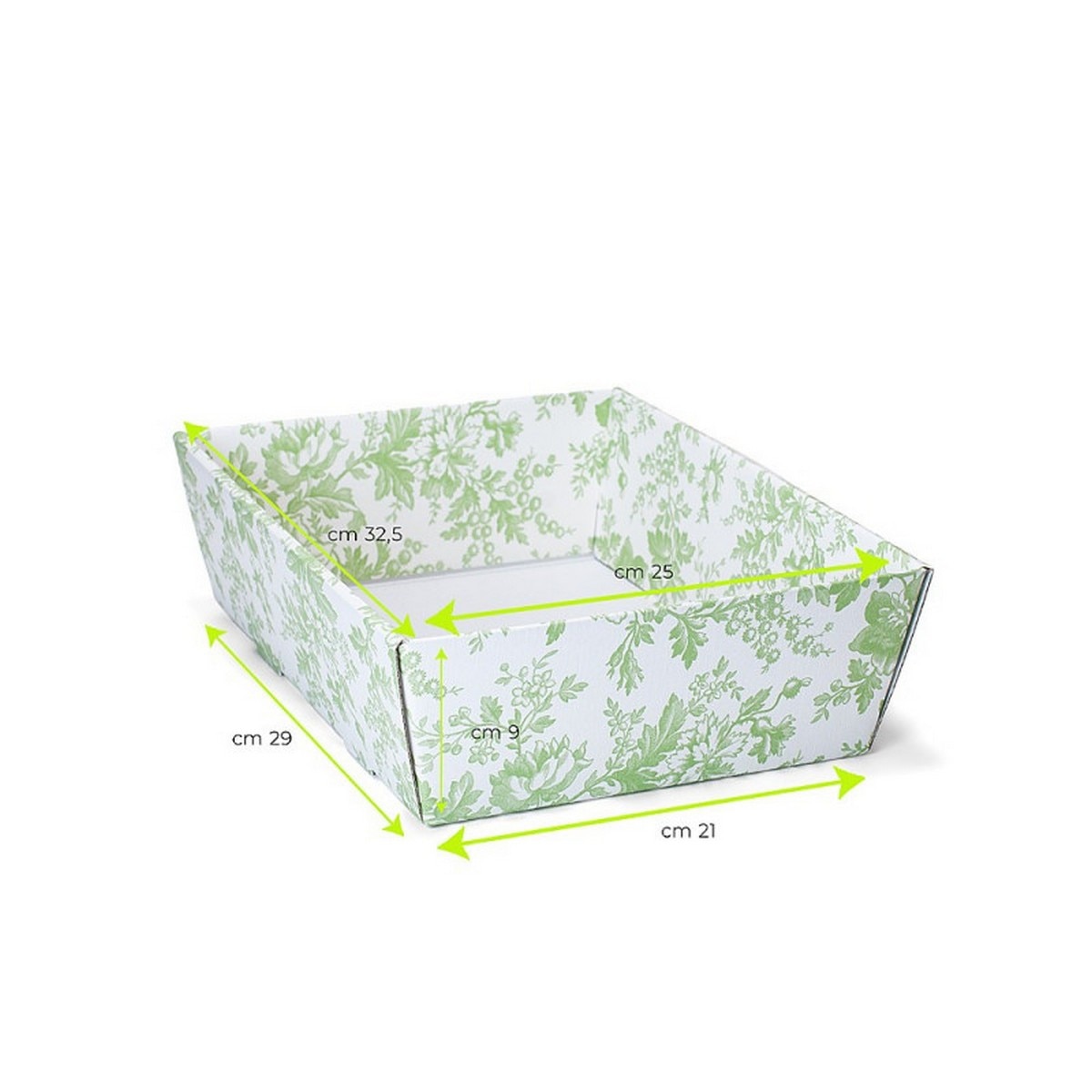 Tabuleiro cónico de cartão verde - Toile Print 2