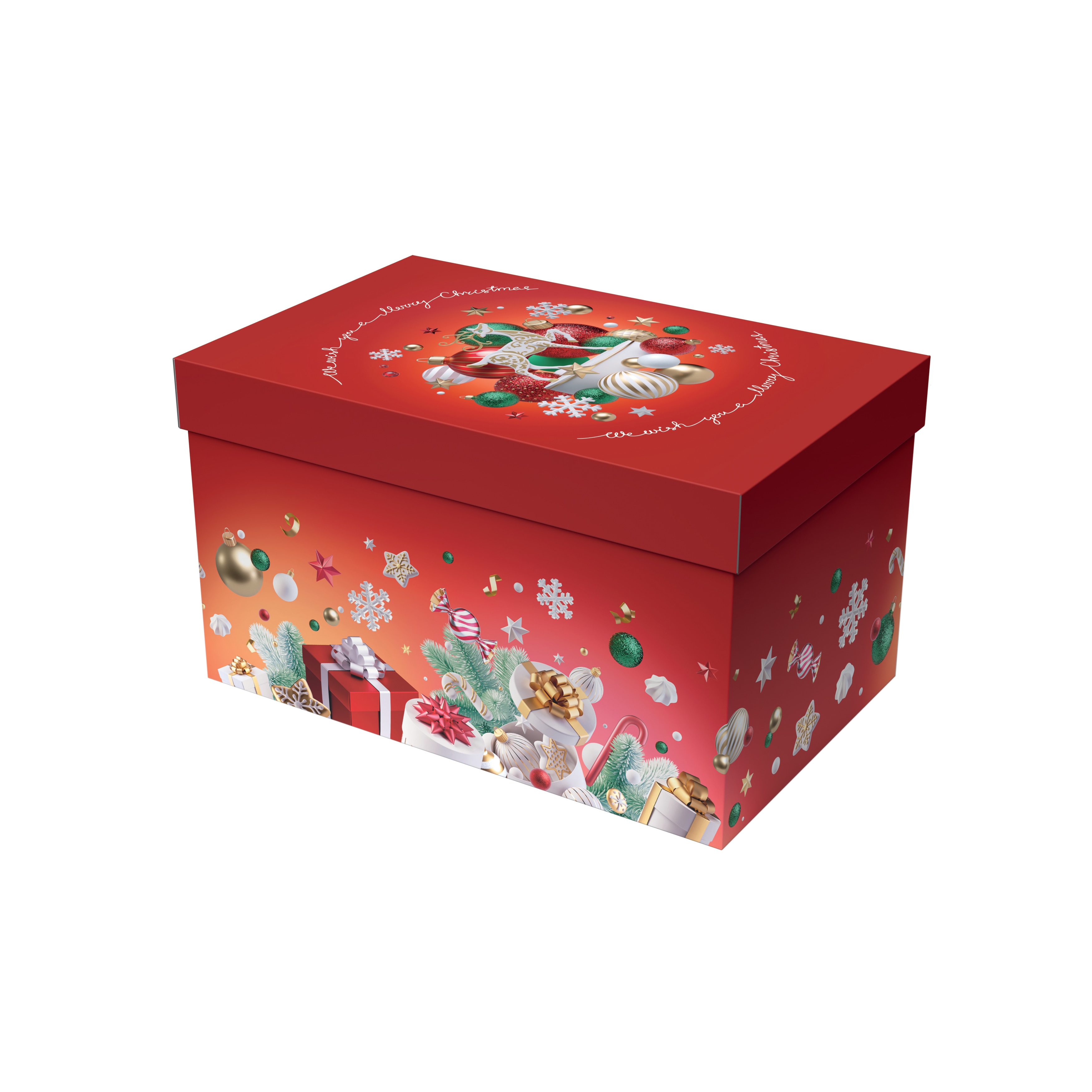Imagem 0 de Caixa de Cartão Cabaz Christmas Party - 58x37x33cm