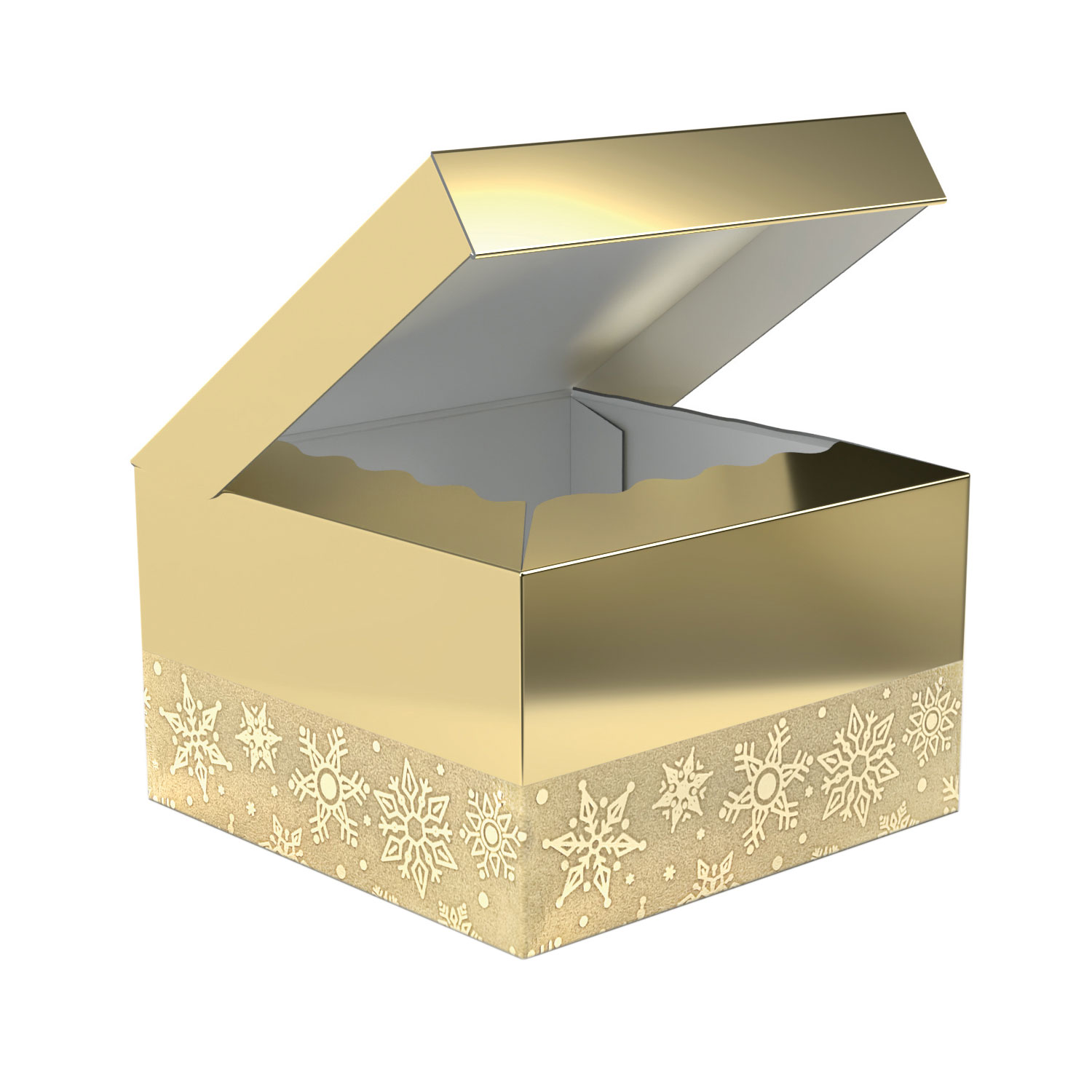 Caixa de Cartão Cabaz Oro Glitter - 25x25x15cm 1
