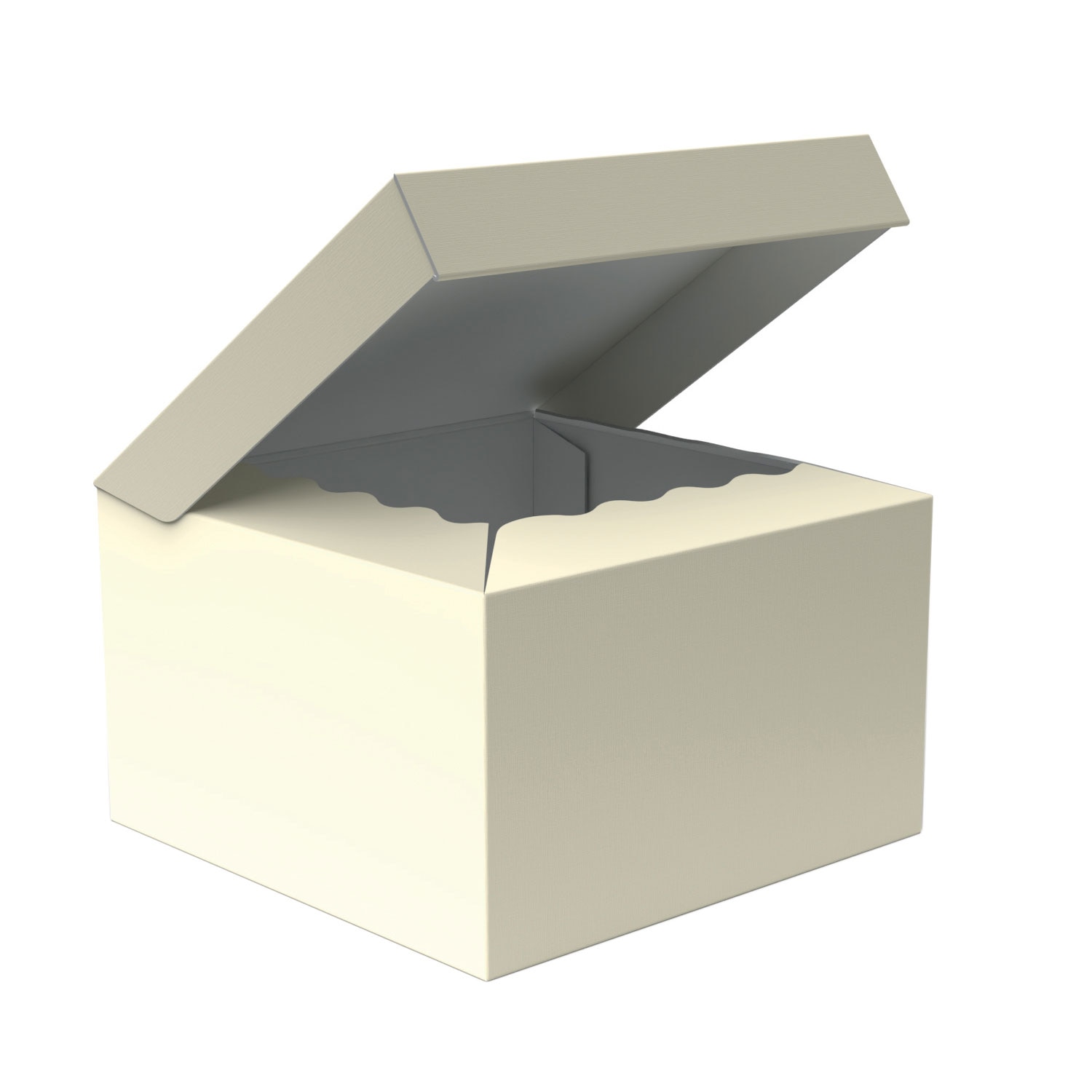 Caixa de Cartão Cabaz Goffrato Avorio - 25x25x15cm 1