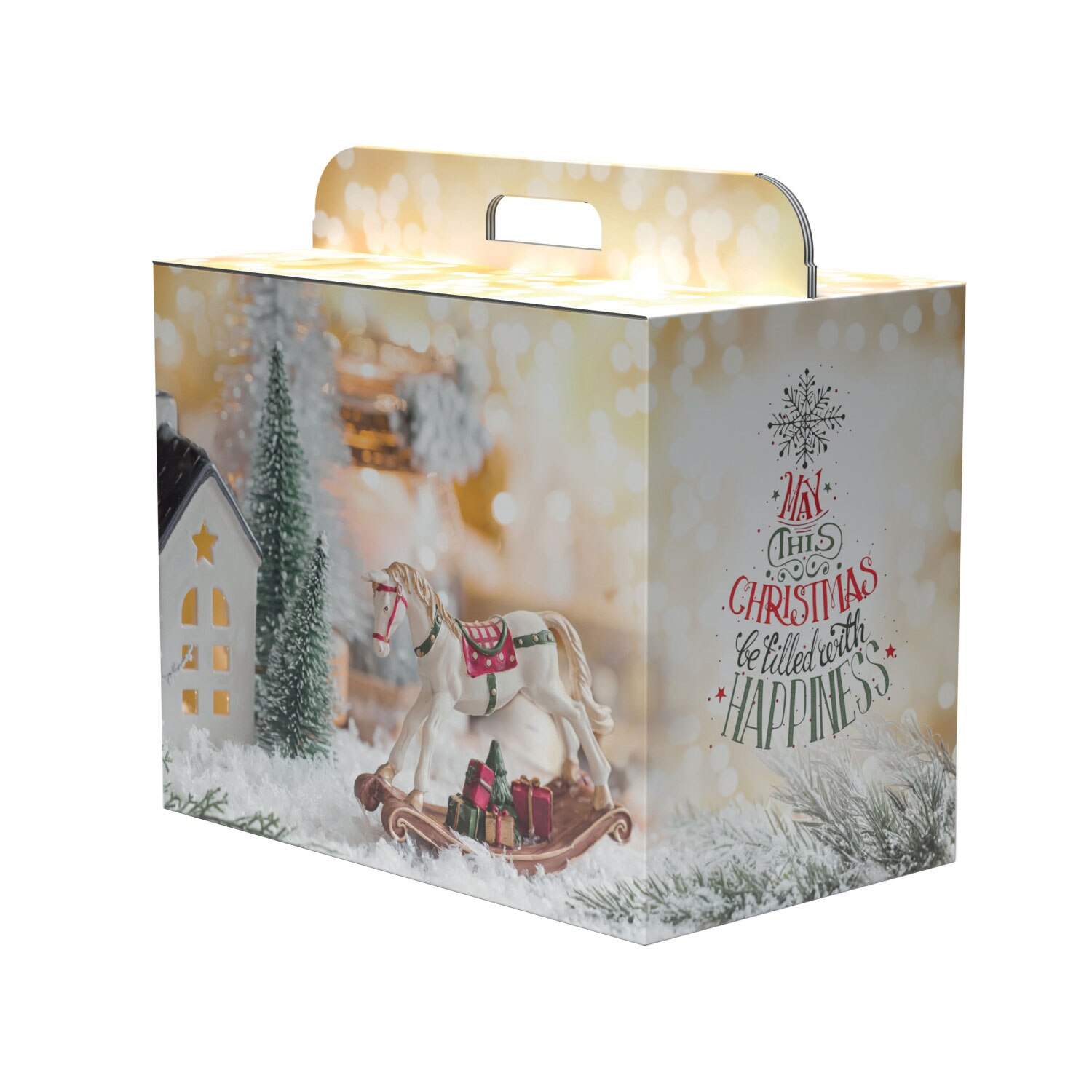 Imagem 0 de Caixa de Cartão Cabaz Magic Carousel com Pega - 43x26x34cm